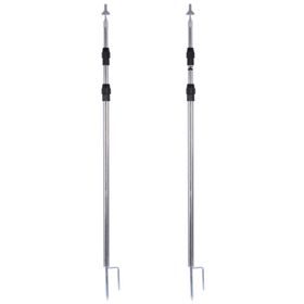 ALANES 2.1m Tarp Pole Camping Tent Pole Adjustable Tent Support