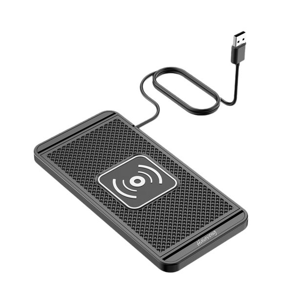 15W Non-Slip Wireless Car Charger, Cuttable - 1m USB