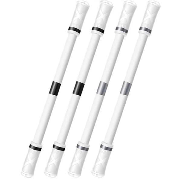 Four Pcs Finger-Rotating Pens-(Black and silver)