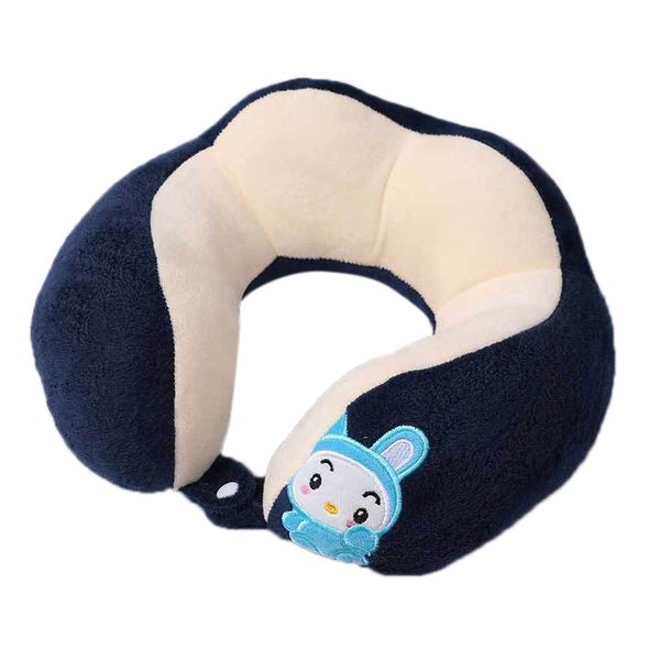 Cartoon U Shaped Travel Neck Pillow Rabbit Design