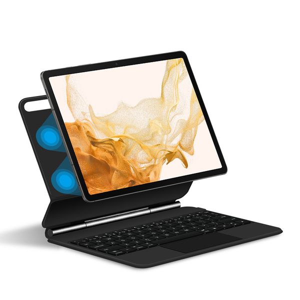 Trackpad Keyboard Compatible with Samsung Tab S9+/FE+/Plus/S8+/S7 FE 12.4