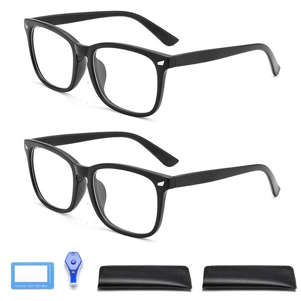 2 Pack High Tech Blue Light Glasses-Advanced up To 99% Blue Light Anti UV