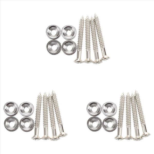 Set of 12 Guitar Bass Neck Joint Ferrule Bushing W/ Matching Screw