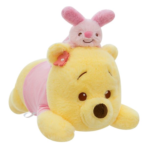 Plush Winnie the Pooh Toy in Prone Pose Long Cushion-80CM