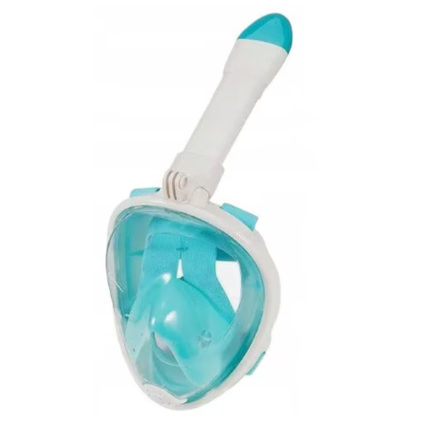 Diving Mask, Complete Set, Mouth and Nose Breathing, Green