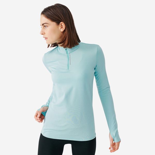 Kalenji Women's Running T-Shirt Blue With Long Sleeves - Blue
