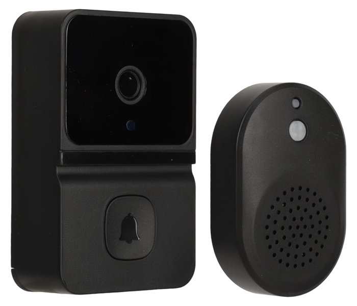 XW133-X10 - Wide Angle Mini Doorbell Camera With Night Vision - Black