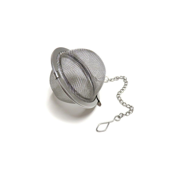 Crafty Cultures Stainless-Steel Ball Tea Strainer with Clip