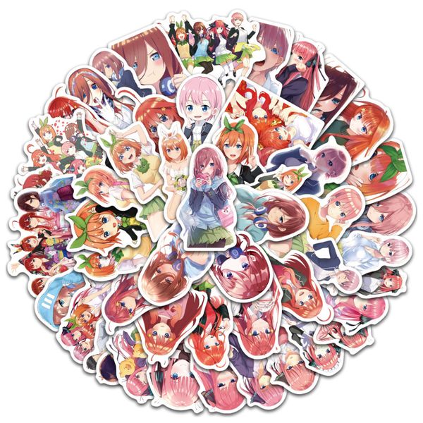 50 Piece High Quality The Quintessential Quintuplets Vinyl Sticker Pack - 4