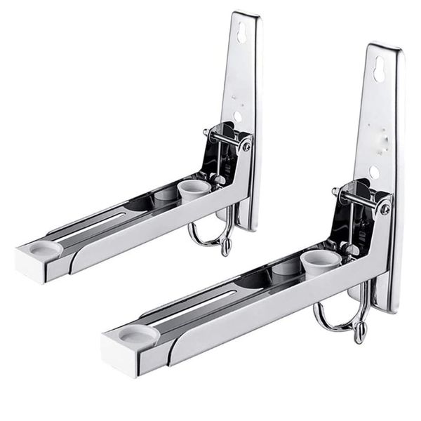 Microwave Oven Stand Stainless Steel Adjustable Storage Rack for Kitchen