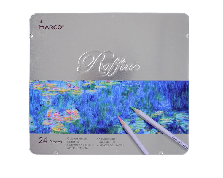 Marco Raffine Colour Pencils 24 Piece Tin Set