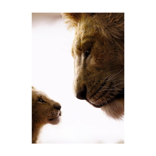 Simba and Mufasa The king - A1 poster