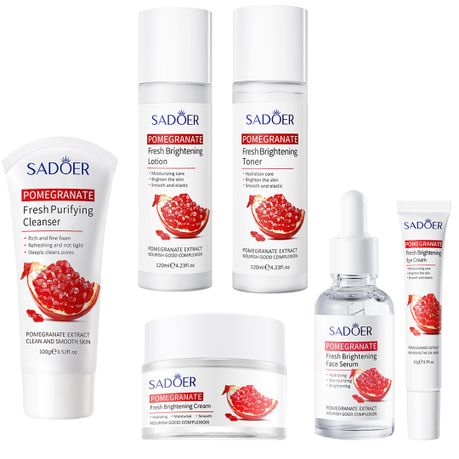 6 PCS Skin Care Kit Pomegranates Gental Hydration and High Moistturizing Image