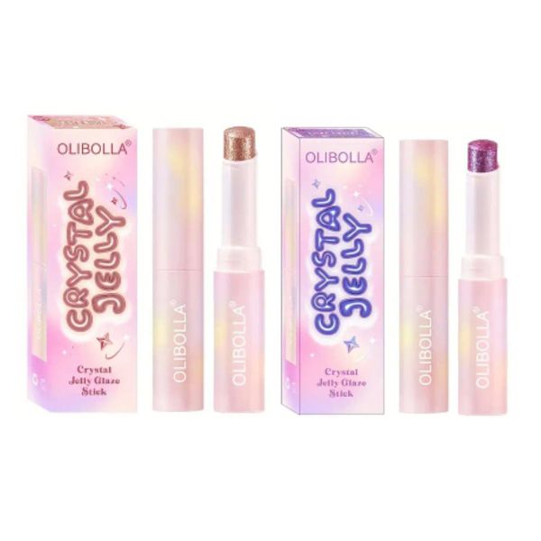 Crystal Jelly Glaze Stick Makeup 1x Aura Blitz 1x Lilac Luster