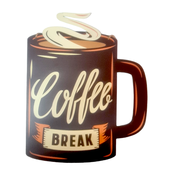 Coffee Break Contour Cut Wall Art