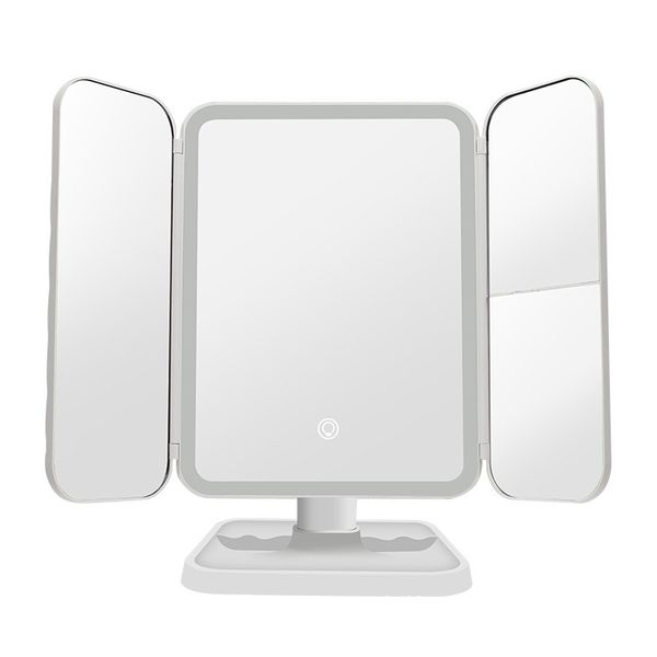 Triple Folding LED Cosmetic Mirror