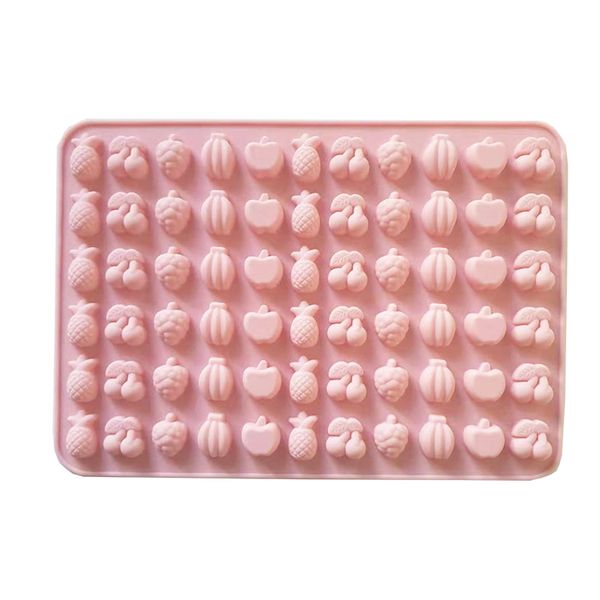 iKids Pink Fruit Baby Food DIY Silicone Mould for Chocolate, Candy, Gummy