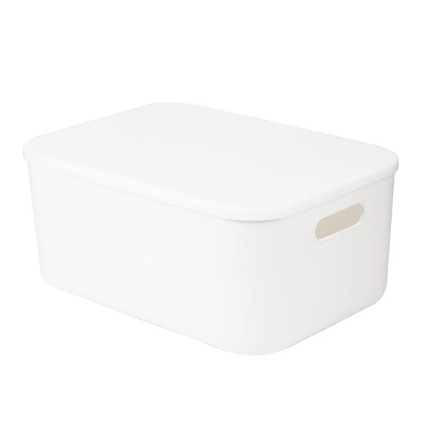 Deli PP storage box 15.3L WHITE 36.5x25.5x16.5.CM