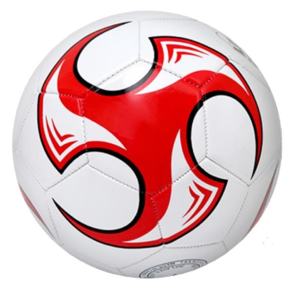 Kids PVC Stitched Red Soccer Ball - Size 3 Training Football