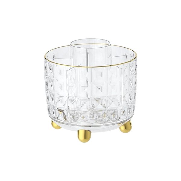 Crystal Diamond Rotating Storage Organizer - Transparent