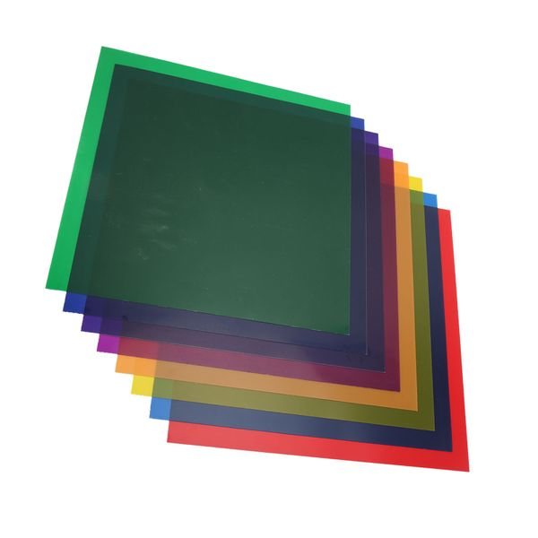 8 Pieces Color Filter Film compatible with Strobe LED Light