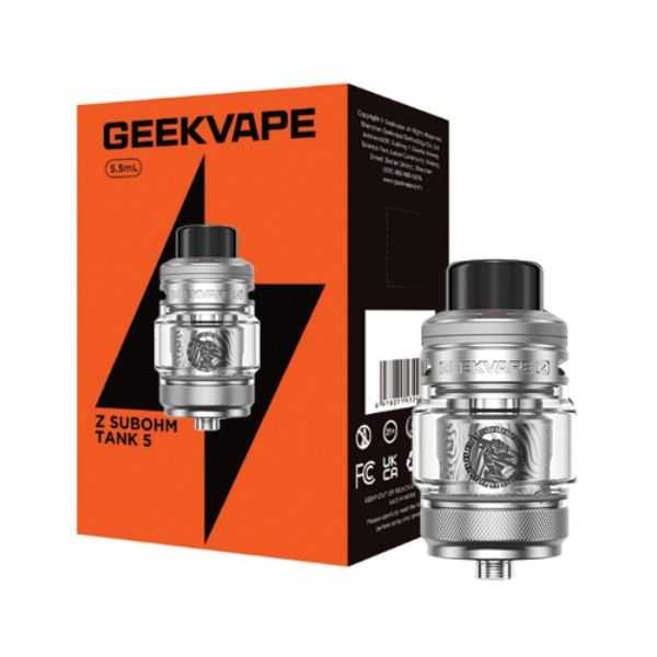 Geekvape Z (Zeus) Subohm Vape Tank 5 - Cold Silver