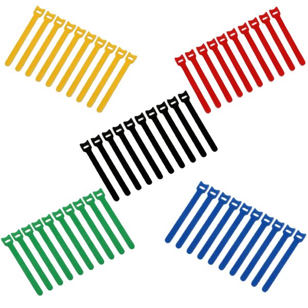 Home DIY Velcro Cable Ties Set Of 50