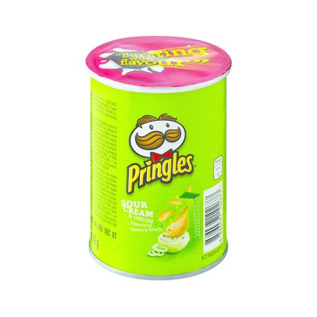 Pringles Sour Cream & Onion Flavoured Canned Chips 42g