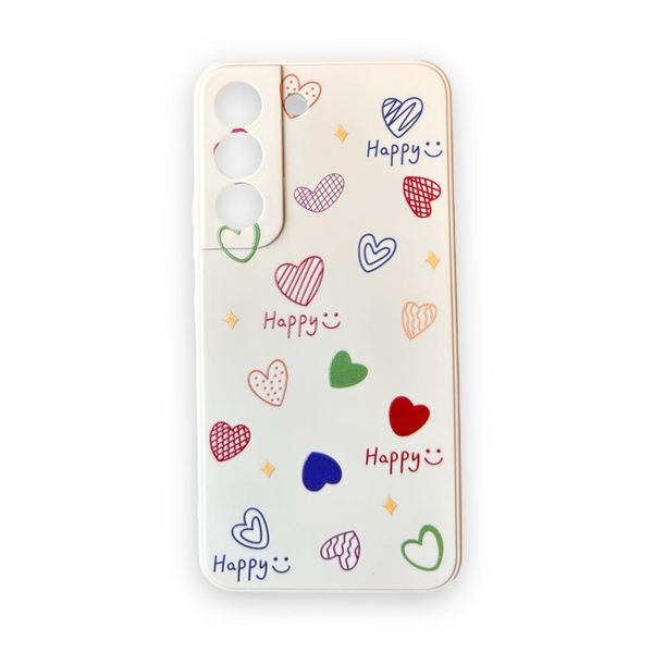 AMA Happy and Heart Print Silicon Protective Case For Samsung A52 / A52s 5G
