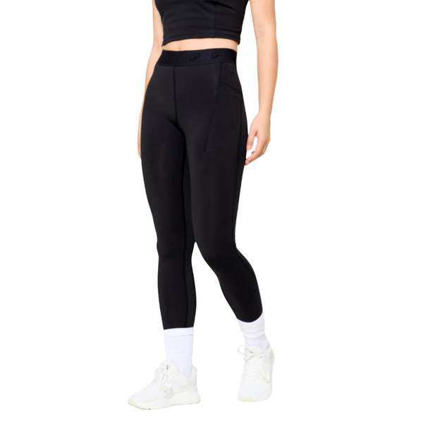 Decathlon Women's Sports Leggings with Elasticated Waistband - Black