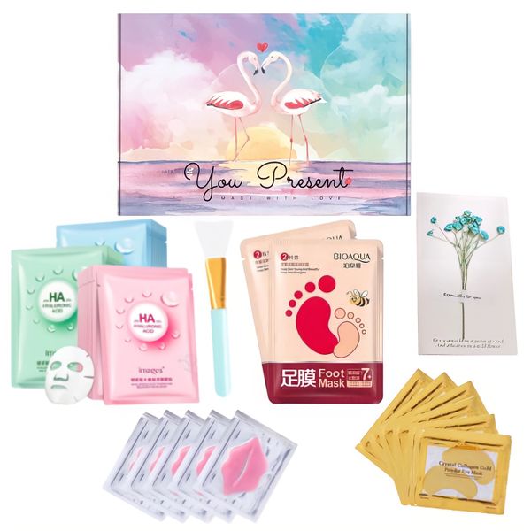 Letterbox Gift Pamper Set with Foot Masks