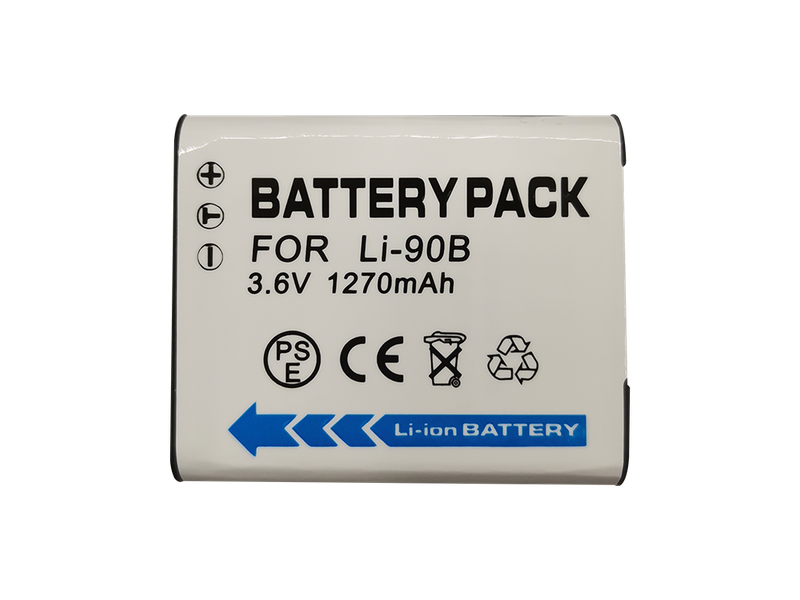 1270mAh Battery for Olympus Li-90B/ Li-92B, Olympus Tough TG-1, etc