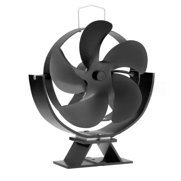 5 Blade Thermal Silent Fan for Wood Airflow Closed Combustion Fireplaces