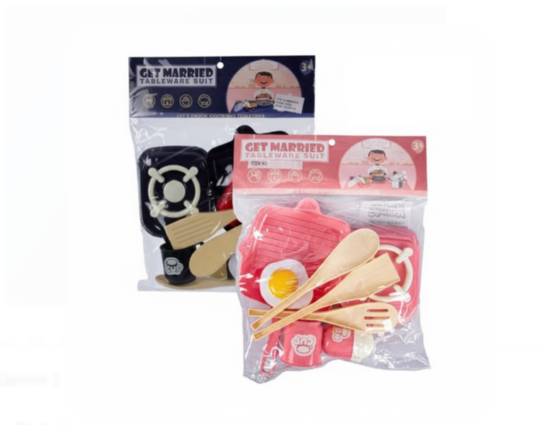 Playset Kitchen Cooking Set 10 Piece x 2