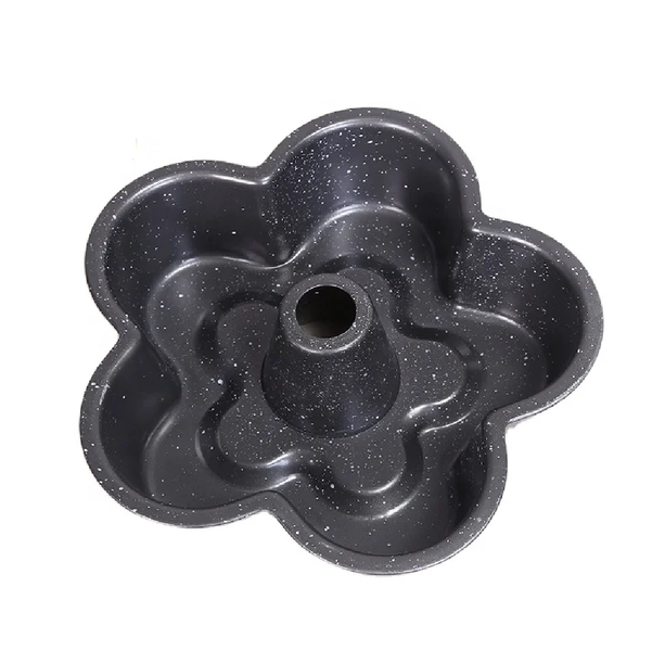 Large Flower-Shaped Bundt Cake Mold 24cm - Non-Stick Metal Bakeware