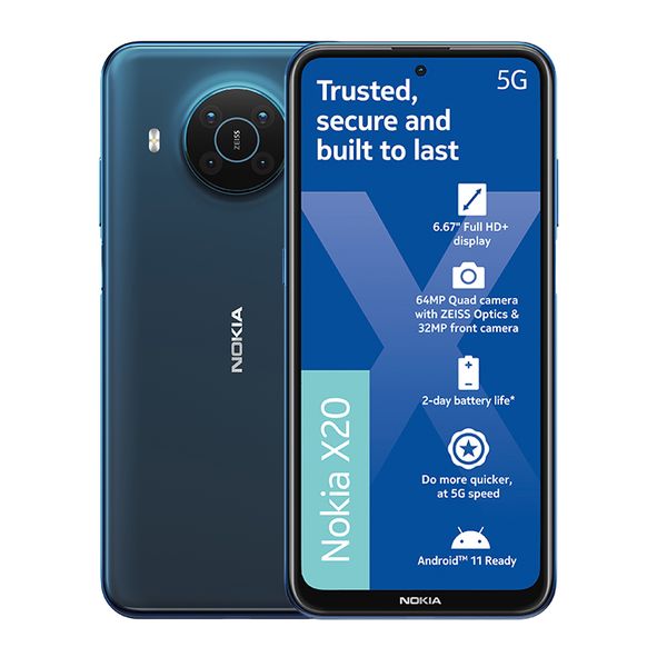 Nokia X20 5G Dual Sim 128GB Network Locked - Blue