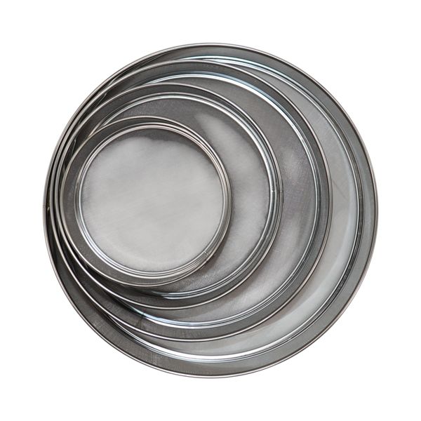 4 Piece Stainless Steel Flour Sieve Set - 5cm Height, Kitchen Mesh Strainer