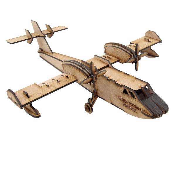 Wow We - 3D Wooden Model Aeroplane Passenger Plane