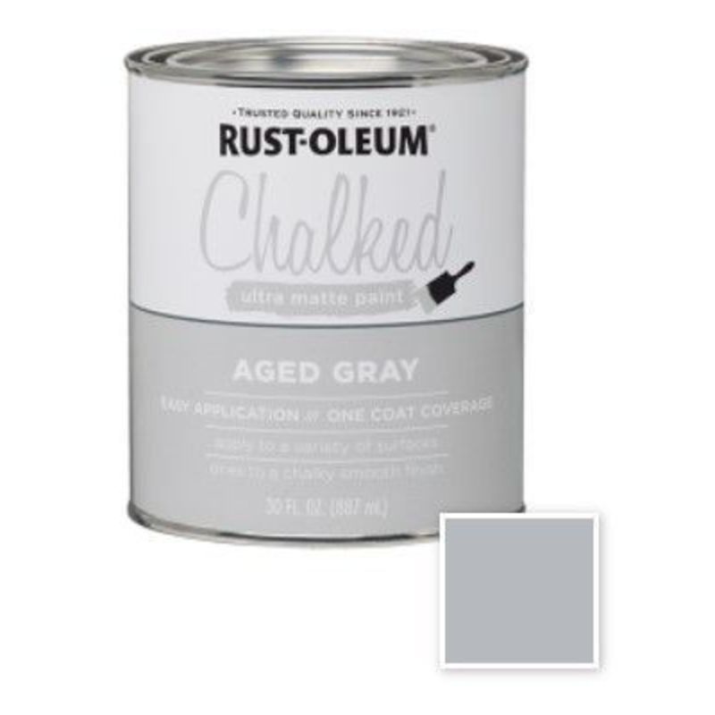 Decorative Chalked Paint Brush Matt Aged Grey 1 L Shop Today. Get it