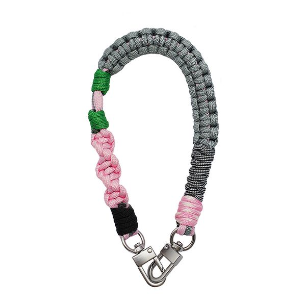 Multicolor Cotton Rope Woven Car Keychain Women Handbag Pendant