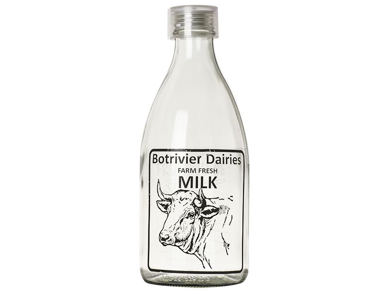 Baytiques - Glass Milk Bottle 11cmx7cmx7cm