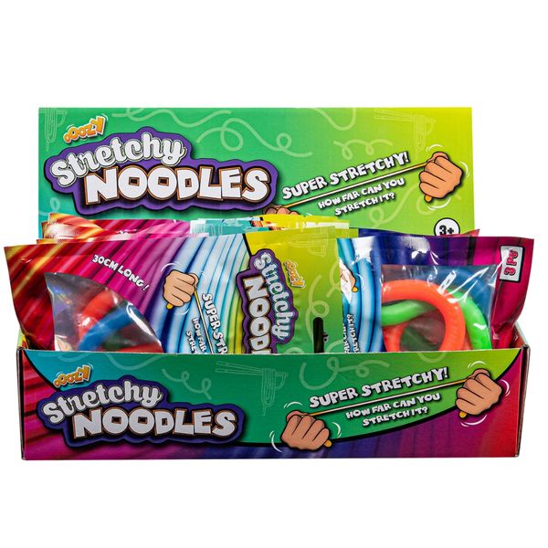 OOOZY - Stretchy Noodles 12pc Carton - Party Pack Stretchy Sensory Fun