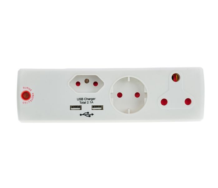 Electricmate 1x16 Amps &amp; 5 Amps + Schuko Adapter with USB Ports