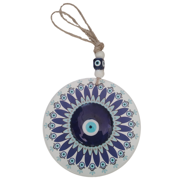 Ceramic and Glass Turkish Eye Wall Hanging