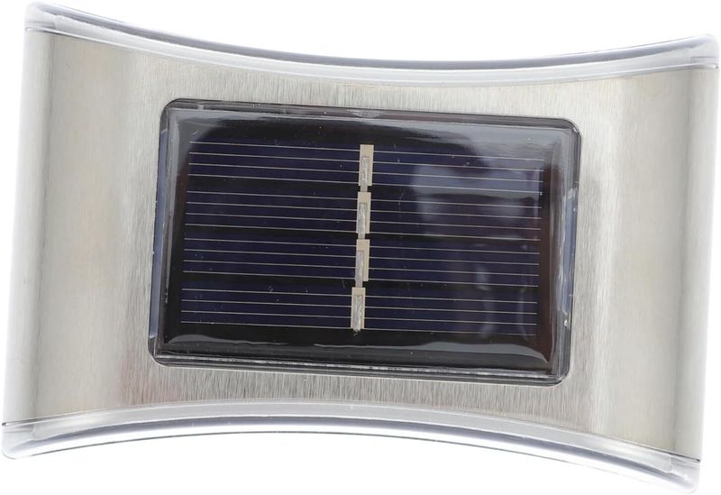 Solar Wall Lamp Garden Light Stainless Steel Outdoor Decoration for Patios