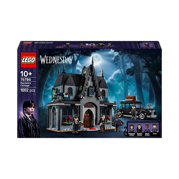 LEGO Wednesday Morticia's Cottage Halloween Gift, Model Building Kit 76786