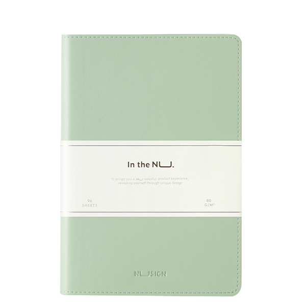 Deli Nusign A5 Leather Notebook 96 Sheets Ivory White Paper Journal