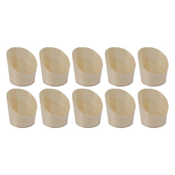 Regent Wooden Disposable Cup - 10 Pieces - (30/65X70Mm Dia)