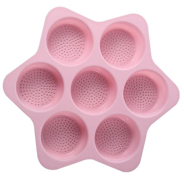 Silicone Hamburger Bun Mold 7 Cavity Loaf Pan Non Stick Baking Pan Easy
