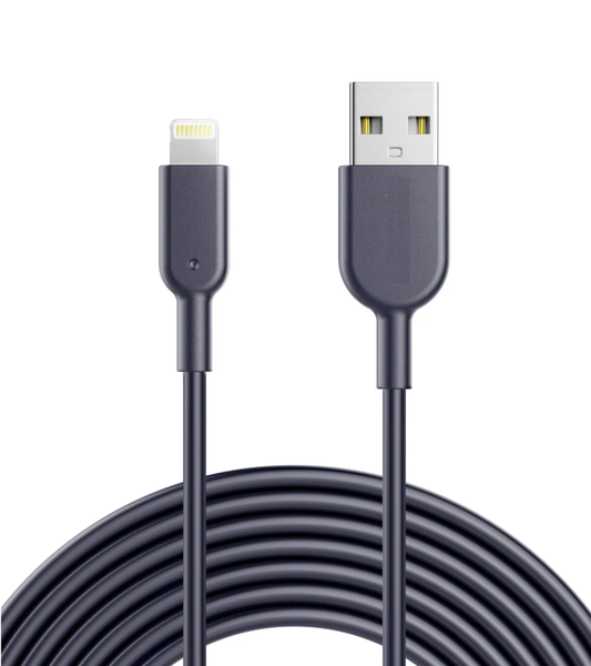 Lightning Cable Compatible With iPhone and iPad, Gray